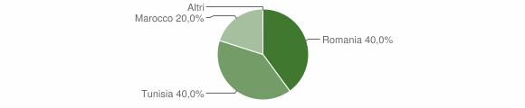 Grafico cittadinanza stranieri - Moiola 2012