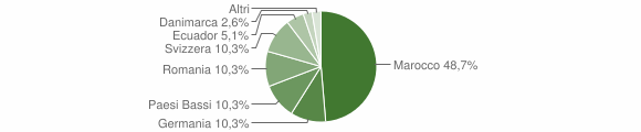 Grafico cittadinanza stranieri - Cartosio 2007