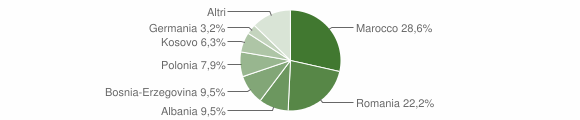 Grafico cittadinanza stranieri - Solero 2012