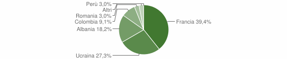 Grafico cittadinanza stranieri - Sampeyre 2008