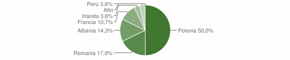 Grafico cittadinanza stranieri - Perrero 2011