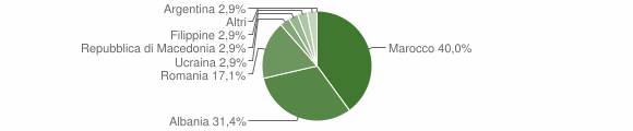 Grafico cittadinanza stranieri - Benna 2008