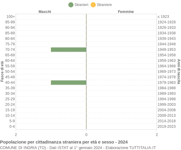 Grafico cittadini stranieri - Ingria 2024