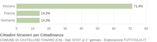 Grafico cittadinanza stranieri - Castellino Tanaro 2004