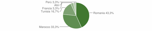 Grafico cittadinanza stranieri - Levone 2011