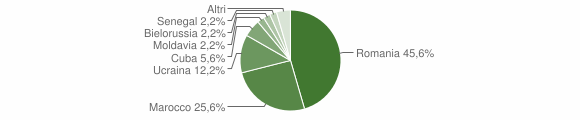 Grafico cittadinanza stranieri - Piedimulera 2012