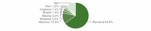 Grafico cittadinanza stranieri - Poirino 2011