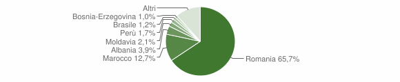 Grafico cittadinanza stranieri - Poirino 2015