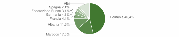 Grafico cittadinanza stranieri - Pralormo 2006