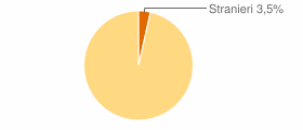 Percentuale cittadini stranieri Comune di Castelnuovo Nigra (TO)