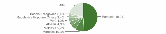Grafico cittadinanza stranieri - Chivasso 2013