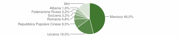 Grafico cittadinanza stranieri - Pieve Vergonte 2012