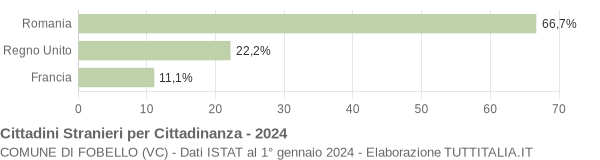 Grafico cittadinanza stranieri - Fobello 2024