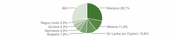 Grafico cittadinanza stranieri - Lesa 2007