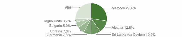 Grafico cittadinanza stranieri - Lesa 2010