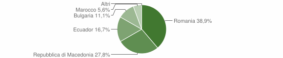 Grafico cittadinanza stranieri - Morbello 2012