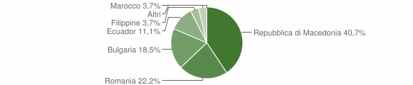 Grafico cittadinanza stranieri - Morbello 2014