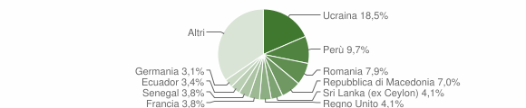Grafico cittadinanza stranieri - Stresa 2009