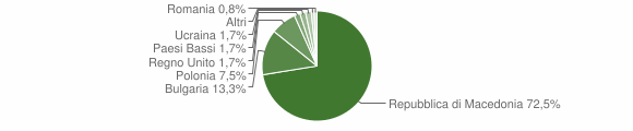 Grafico cittadinanza stranieri - Ricaldone 2013