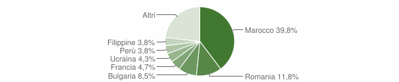 Grafico cittadinanza stranieri - Occhieppo Inferiore 2012