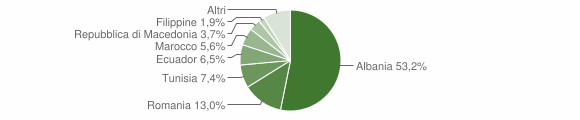 Grafico cittadinanza stranieri - Farigliano 2012