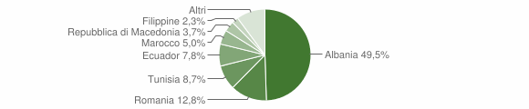 Grafico cittadinanza stranieri - Farigliano 2013