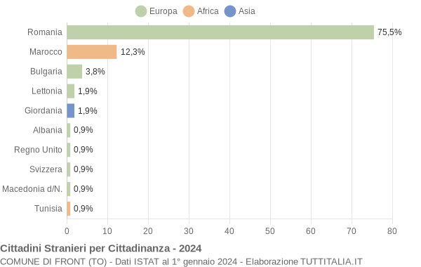 Grafico cittadinanza stranieri - Front 2024