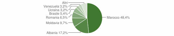 Grafico cittadinanza stranieri - Morano sul Po 2011