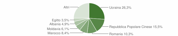 Grafico cittadinanza stranieri - Domodossola 2013