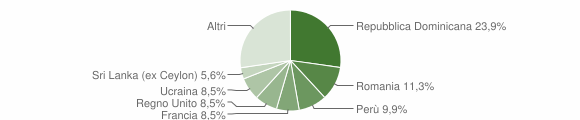 Grafico cittadinanza stranieri - Gignese 2013