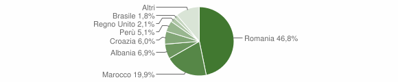Grafico cittadinanza stranieri - Saluggia 2014
