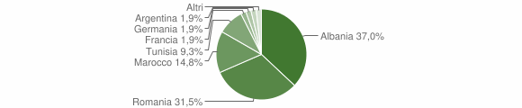 Grafico cittadinanza stranieri - Chiomonte 2009
