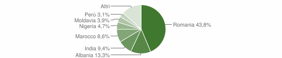 Grafico cittadinanza stranieri - Scalenghe 2011