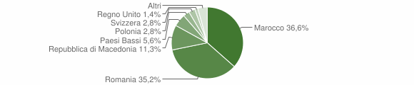 Grafico cittadinanza stranieri - Treiso 2008