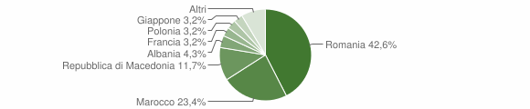 Grafico cittadinanza stranieri - Treiso 2016