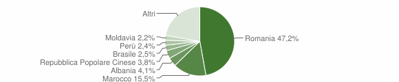 Grafico cittadinanza stranieri - Ivrea 2010