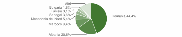 Grafico cittadinanza stranieri - Monticello d'Alba 2023