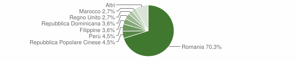 Grafico cittadinanza stranieri - Sciolze 2012