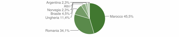 Grafico cittadinanza stranieri - Tavagnasco 2009