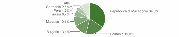 Grafico cittadinanza stranieri - Castiglione Tinella 2019