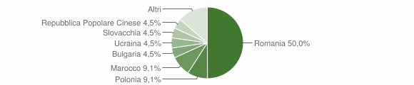 Grafico cittadinanza stranieri - Ozegna 2010