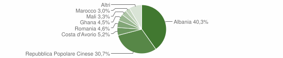 Grafico cittadinanza stranieri - Costigliole Saluzzo 2015