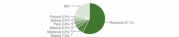 Grafico cittadinanza stranieri - Riva Presso Chieri 2019