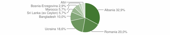Grafico cittadinanza stranieri - Vicolungo 2013