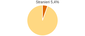 Percentuale cittadini stranieri Comune di Vinzaglio (NO)