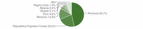 Grafico cittadinanza stranieri - Bricherasio 2015