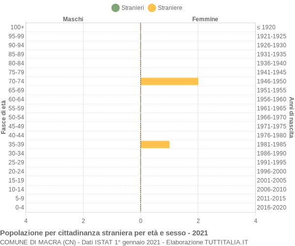 Grafico cittadini stranieri - Macra 2021