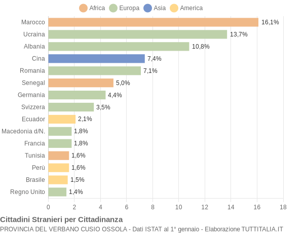 Grafico cittadinanza stranieri - 2006