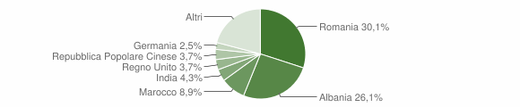 Grafico cittadinanza stranieri - Galatina 2012