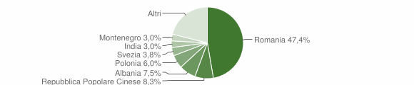 Grafico cittadinanza stranieri - Squinzano 2014